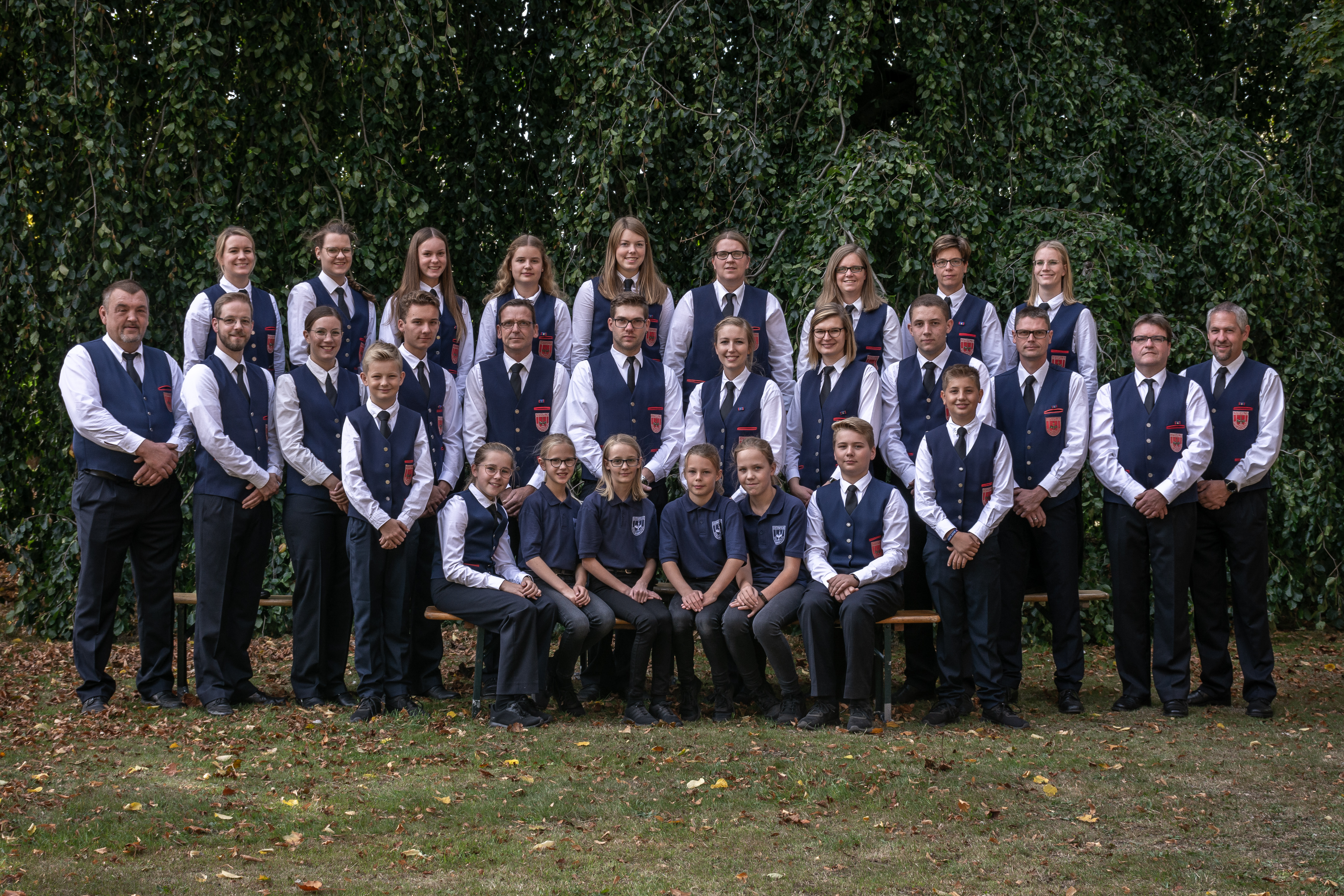 Gruppenfoto vom Spielmannszug